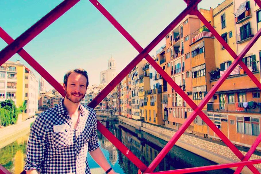 Burnt eyes and bleached views on the famous Eiffel Bridge in Girona