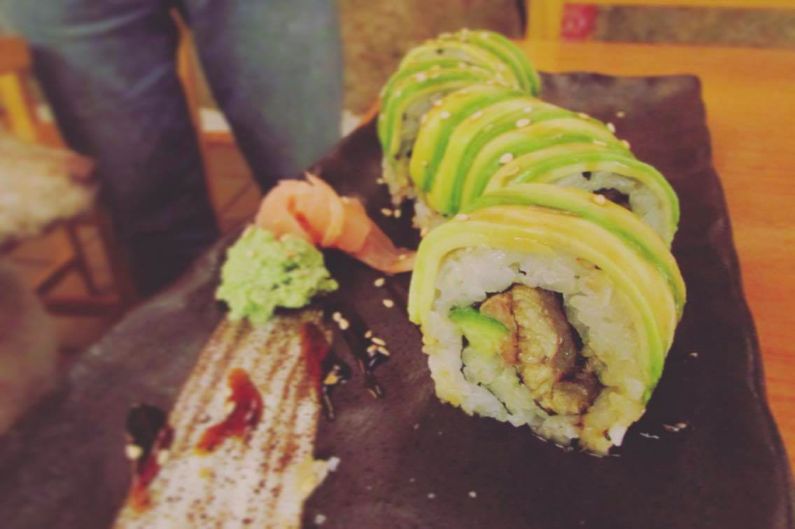 The Dragon Roll at The Tatami Room in Poblesec Barcelona