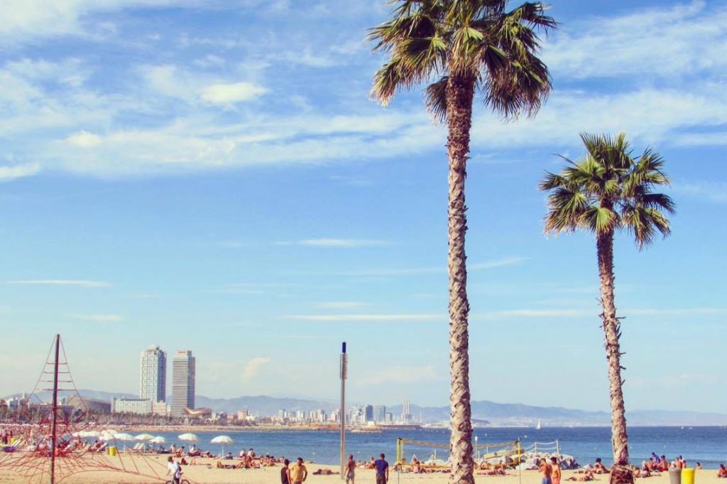 Barcelona beach.