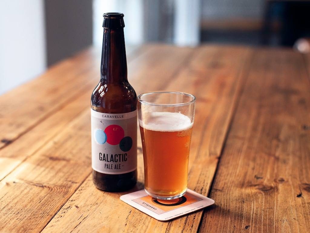 Galactic Pale Ale at Barcelona's Caravelle Restaurant and Brewery in Raval