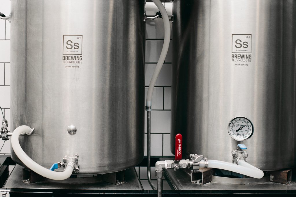 Where Zim and brewmaster Ben Krutanooch brew Caravelle's beautifully balanced beers.