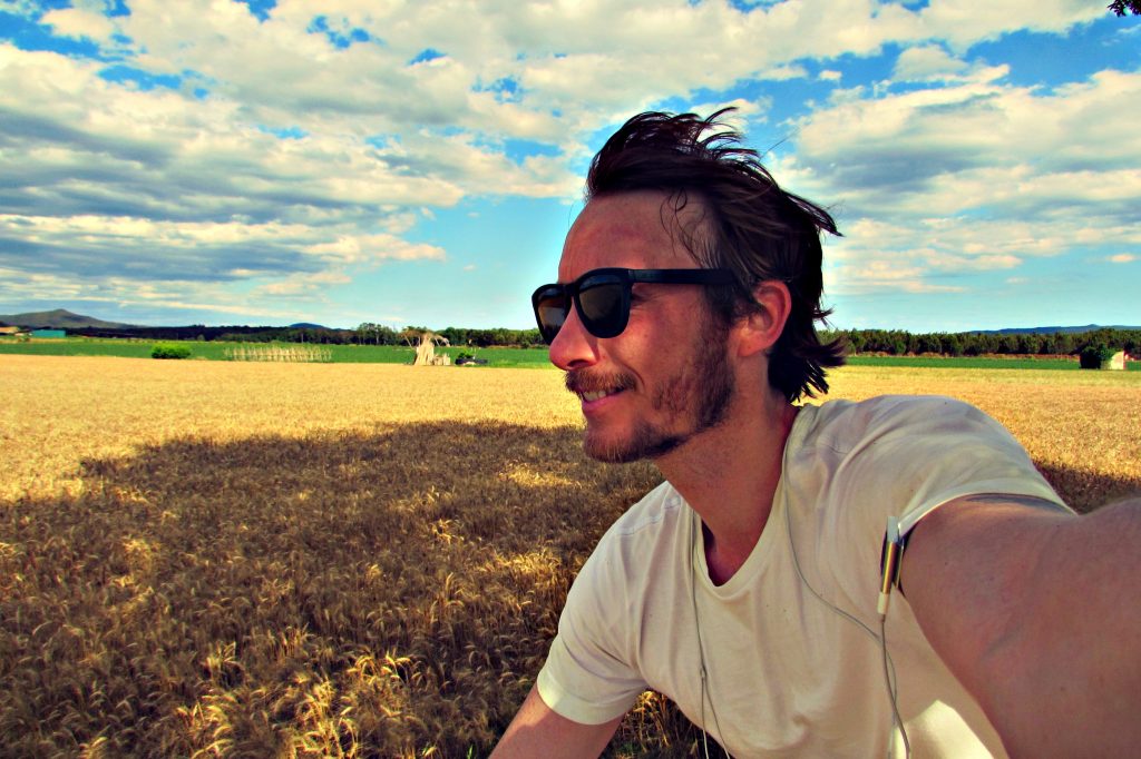 Ben Holbrook cycle blogger and writer on the Vias Verdes in Girona, Catalonia