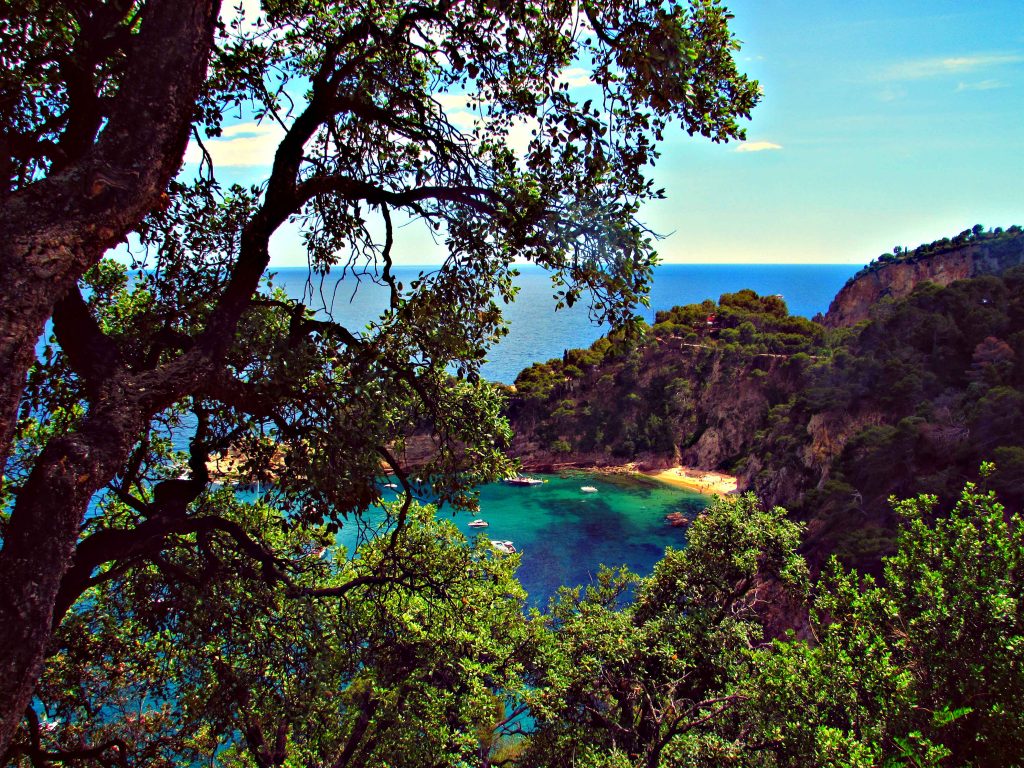 Little secret beach coves along the Costa Brava
