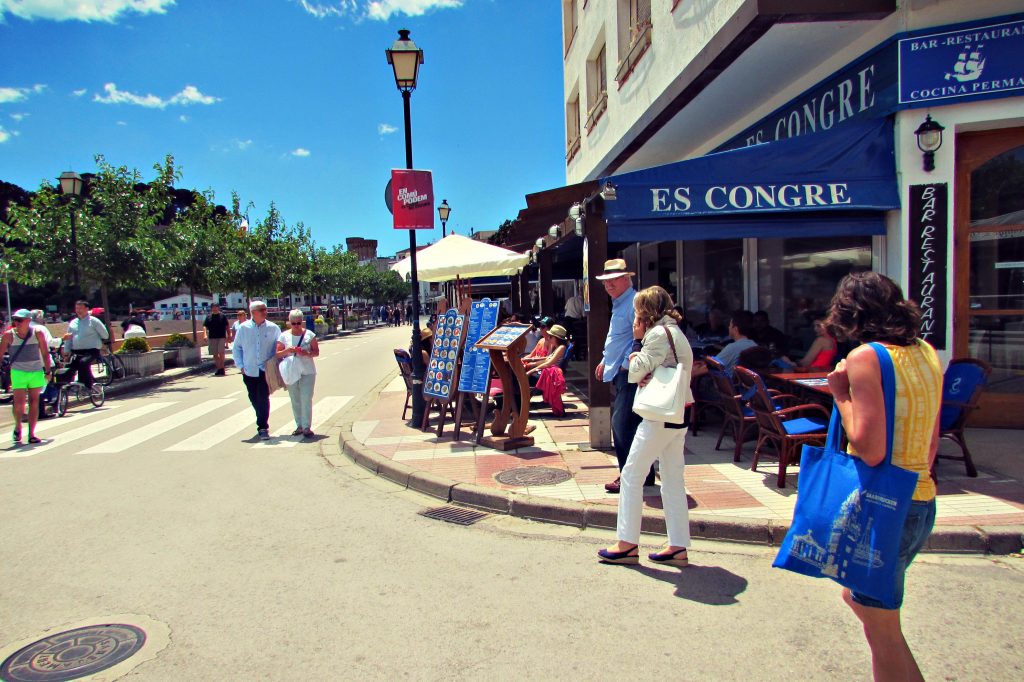 Strolling the streets of Tossa de Mar on the Costa Brava