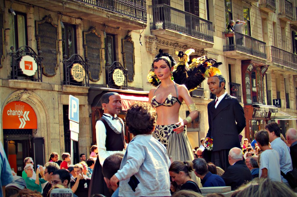 Giants Parade Barcelona La Merce Festival Every September