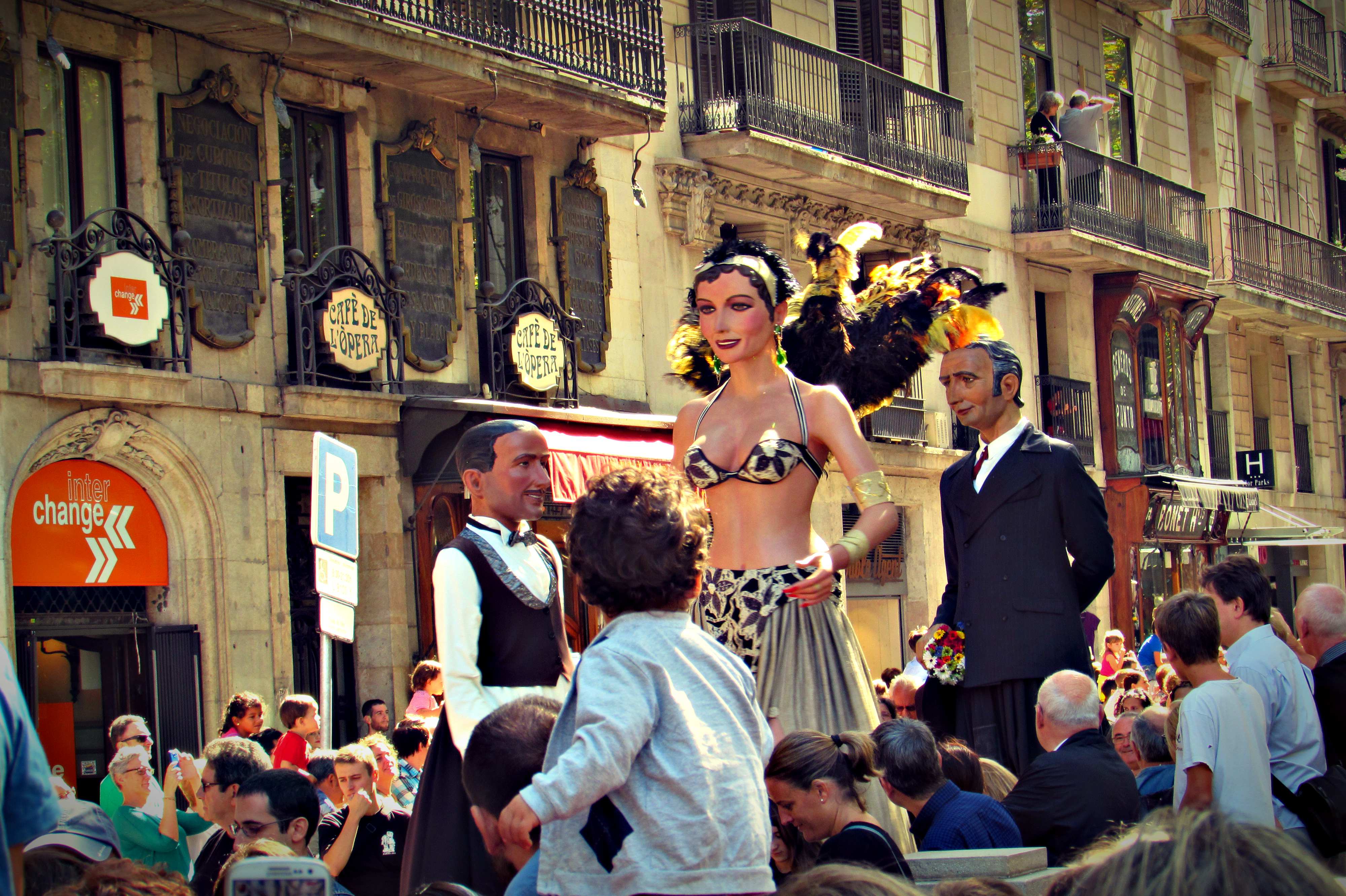 Giants Parade Barcelona La Merce Festival Every September