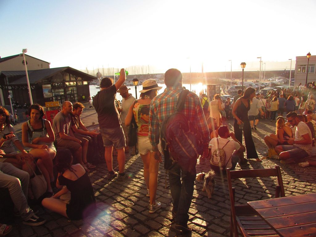 The trendy Cuesta del Cholo street in Cimavilla, Gijon's old fishermen's quarter