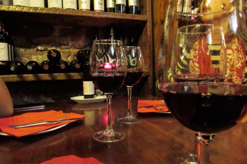 Drinking Rioja in Barcelona on the Wanderbeak food tourDrinking Rioja in Barcelona on the Wanderbeak food tour