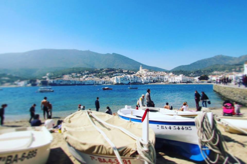 Cadaques Famous Whitewashed FIshing Village on the Costa Brava, near Barcelona, Spain