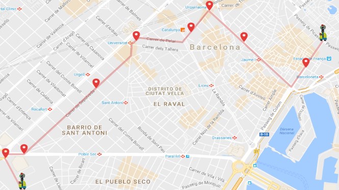 Three Kings Parade Route in Barcelona