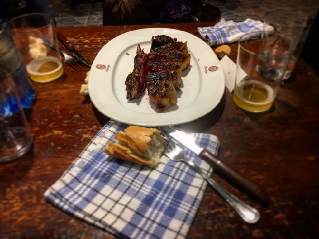 Ox steaks at Petritegi sagardotegi