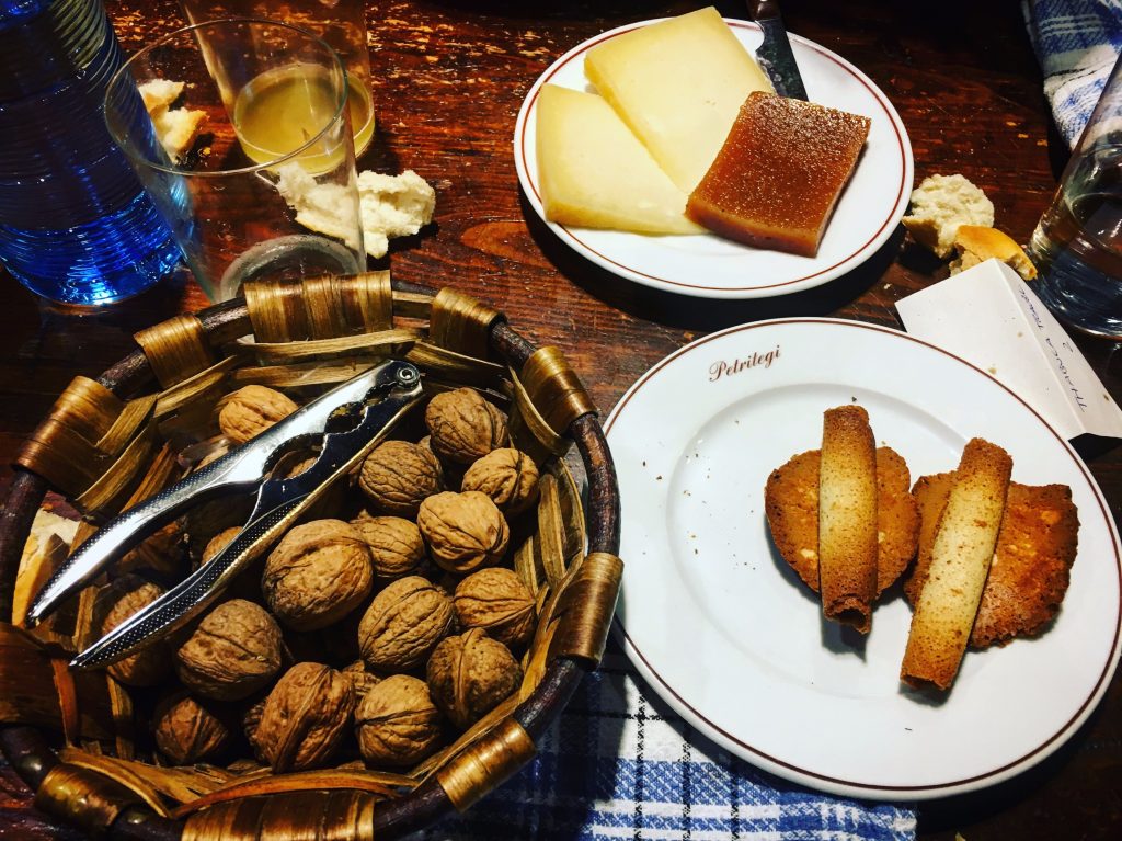 dessert at Petritegi sagardotegi