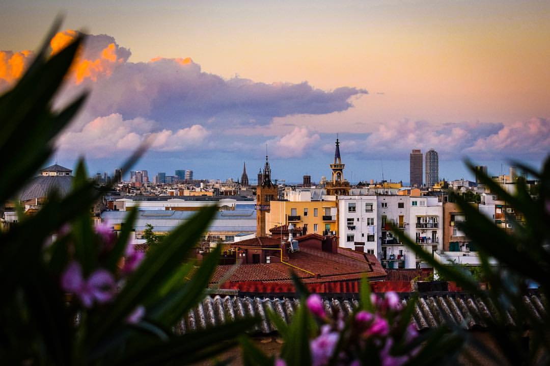Barcelona skyline - by Ben Holbrook