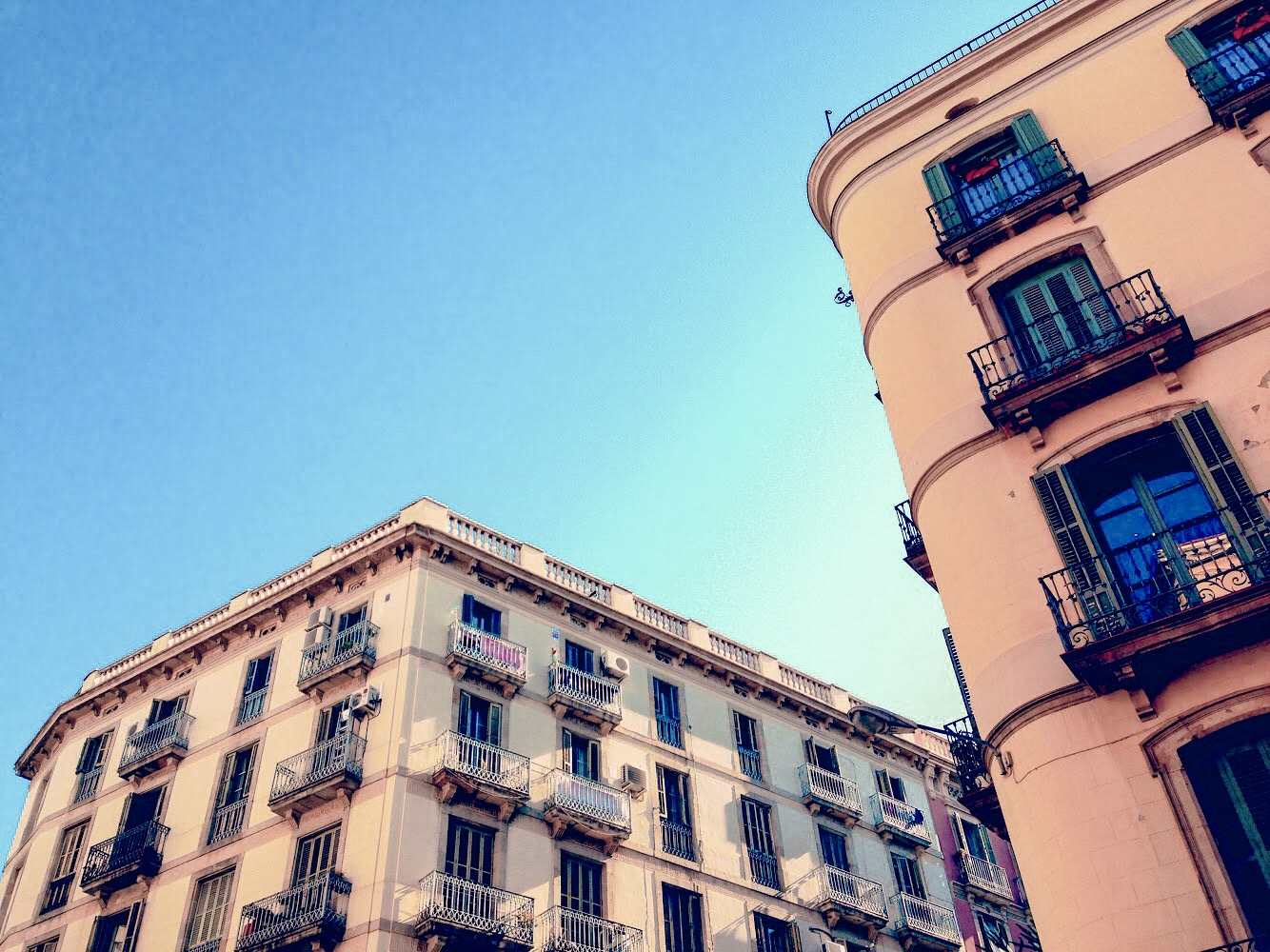 Beautiful buildings in Barcelona's Born Barrio