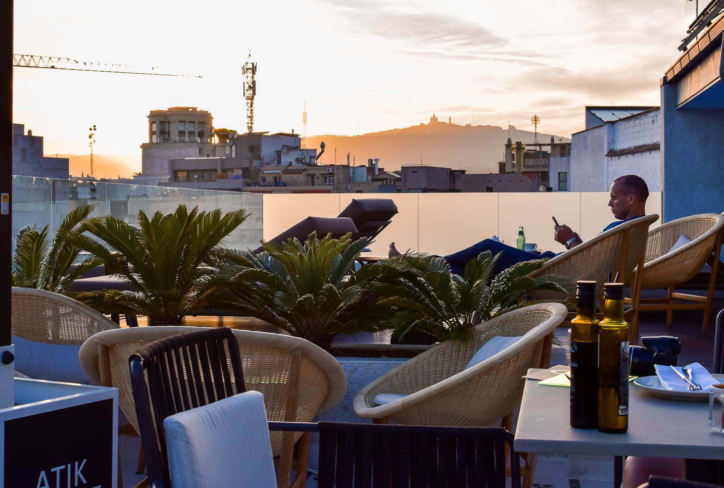 H10 Cubik hotel Barcelona rooftop terrace views over Barcelona