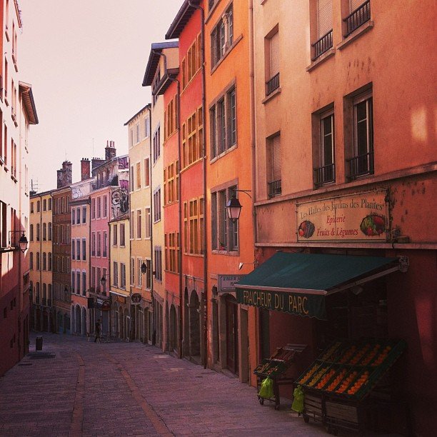 colourful, windy streets of Lyon