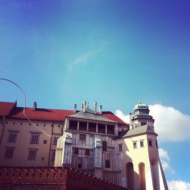Wawel castle horse and cart ride, Krakow, Poland