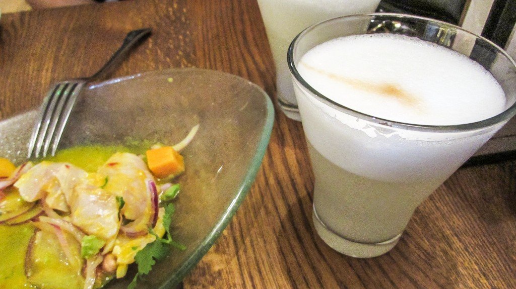 Pisco Sour at Andina Peruvian Restaurant London