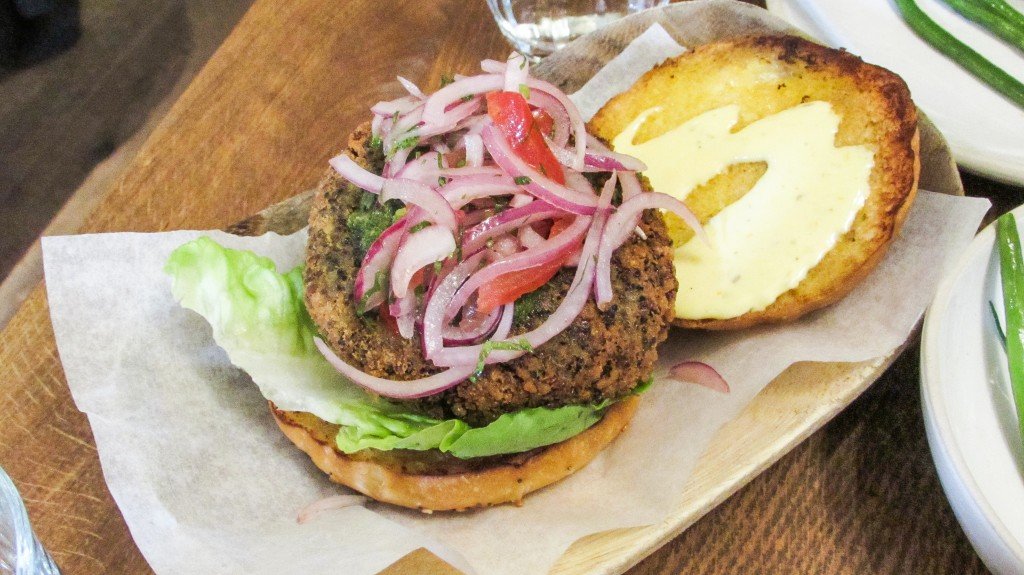 andina quinoa burger Shoreditch London 