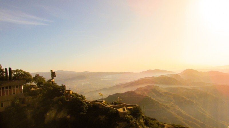 Views from Montserrat Monastery in Barcelona Catalunya