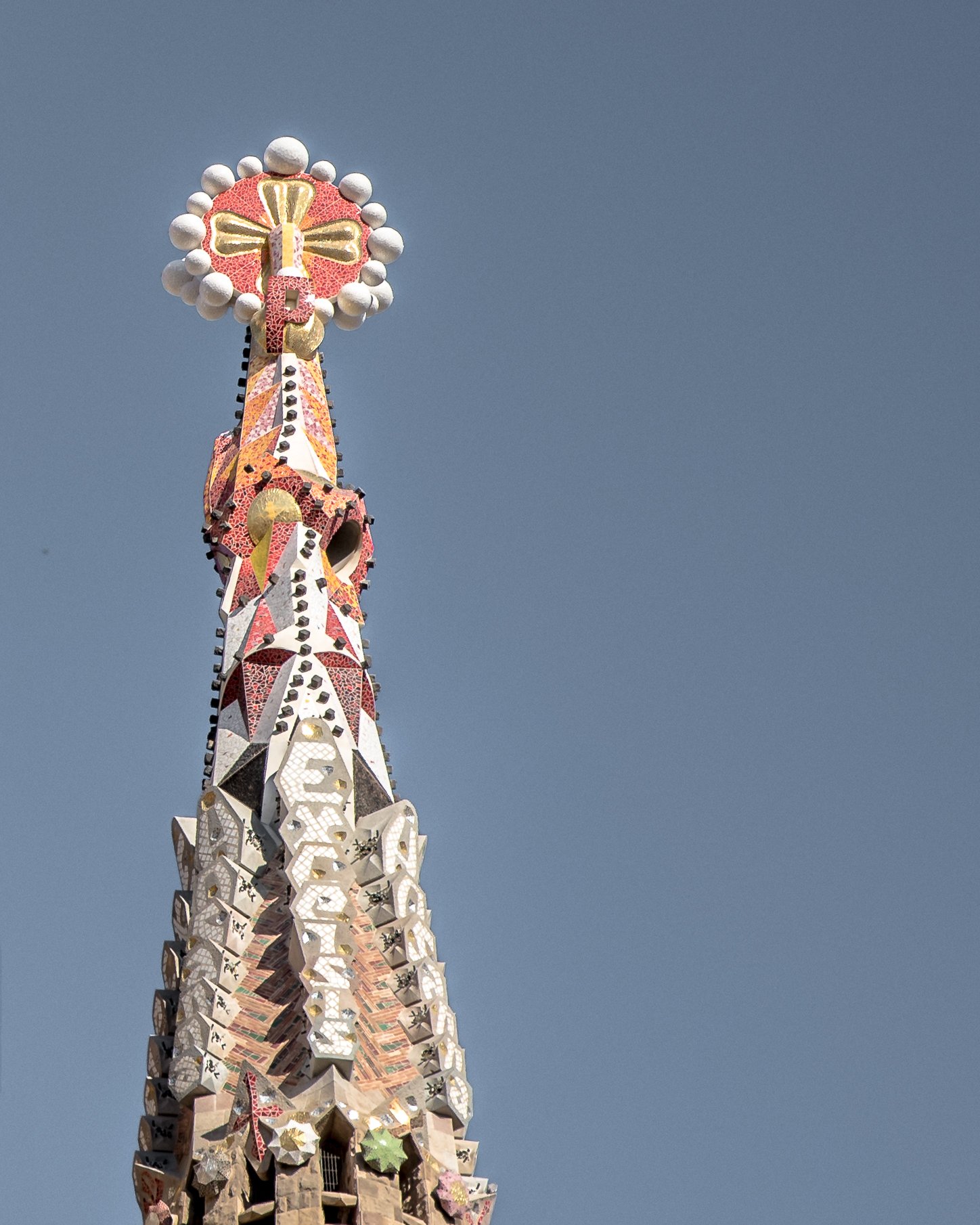 Antoni Gaudi's Sagrada Famlia Church Tower Tops