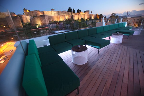 Rooftop of the Alcazaba Premium Hostel Malaga