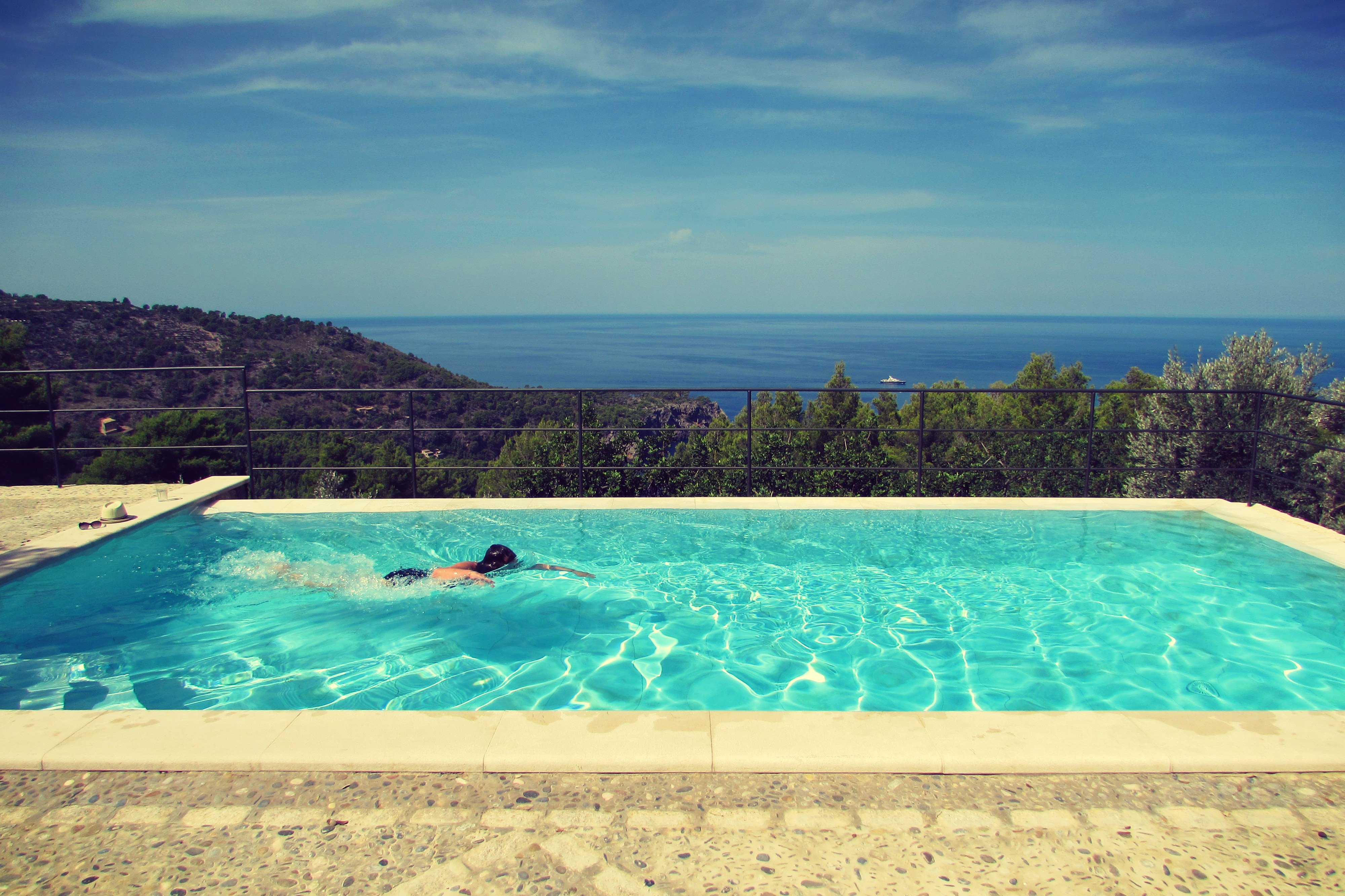 Swimming pool luxury rental villa in Deia Mallorca