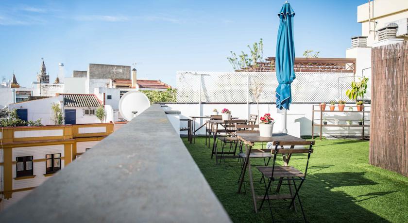 The Boutike Hostel Roof Terrace Seville