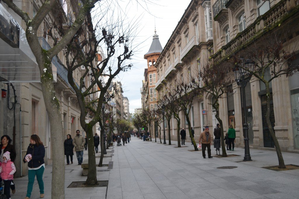 Rua do Paseo Ourense Galicia