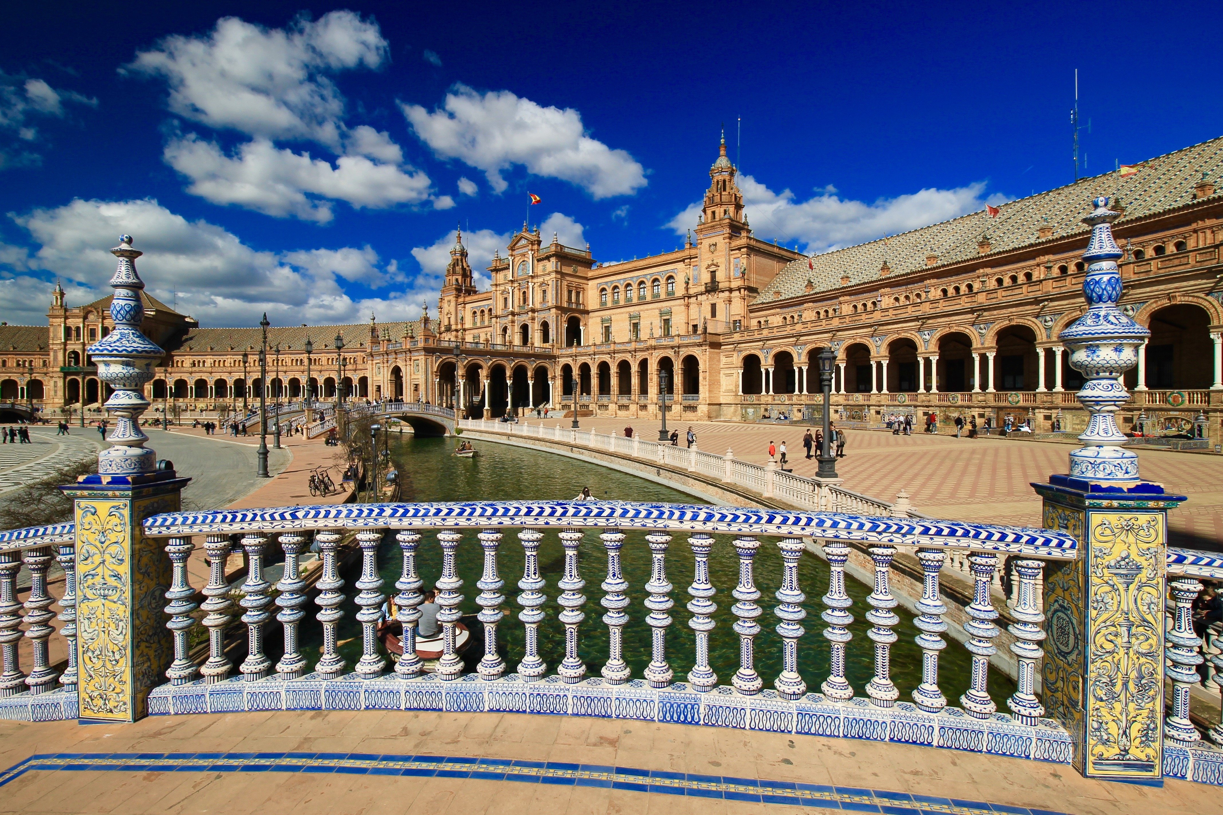 Plaza de Espana, Seville, Andalusia, Southern Spain