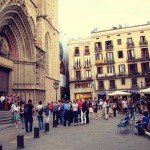 Santa Maria Cathedral in the Born Barrio Barcelona
