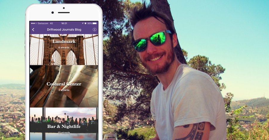 Ben Holbrook Driftwood Journals Wicard App for Foodies and Travellers