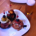 Pinchos on the famous Carrer Blai "tapas street" in Poblesec, Barcelona