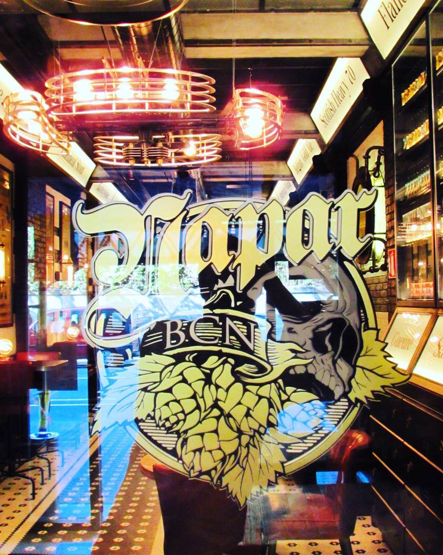 NaparBCN Skull and Hops Craft Beer Logo