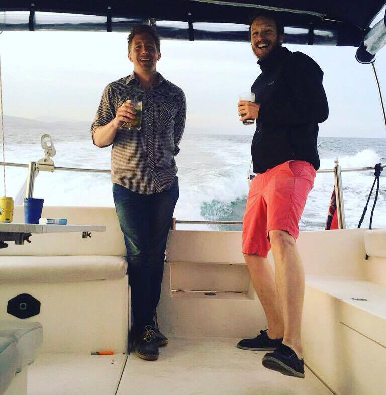 Me and Michael as Captain Noah hits "hold-on-to-your-sh*t" speed!