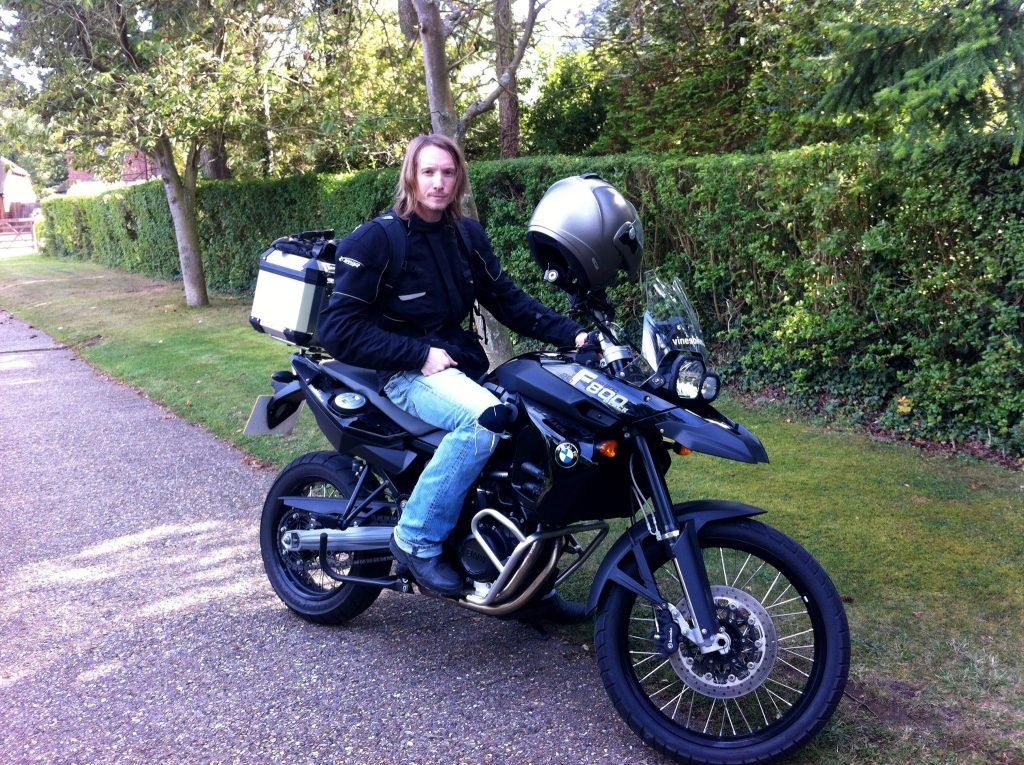 Me circa 2010 when all I could think about was getting on my motorbike and getting the hell out of London.