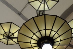 Art Deco styling food court in Barcelona