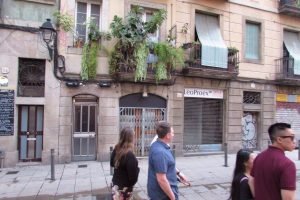 Leafy Balconies in the Born Barrio of Barcelona