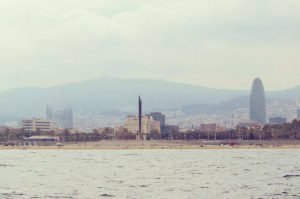 View of Sagrada Familia from the Sea