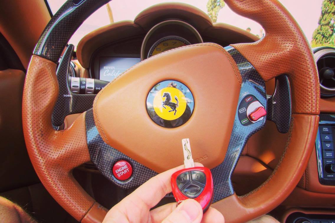 ferrari california t red in Barcelona key