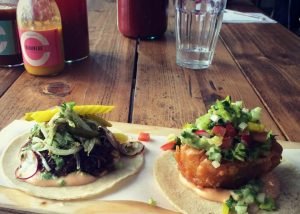 Freshly made tacos at Caravelle in Barcelona
