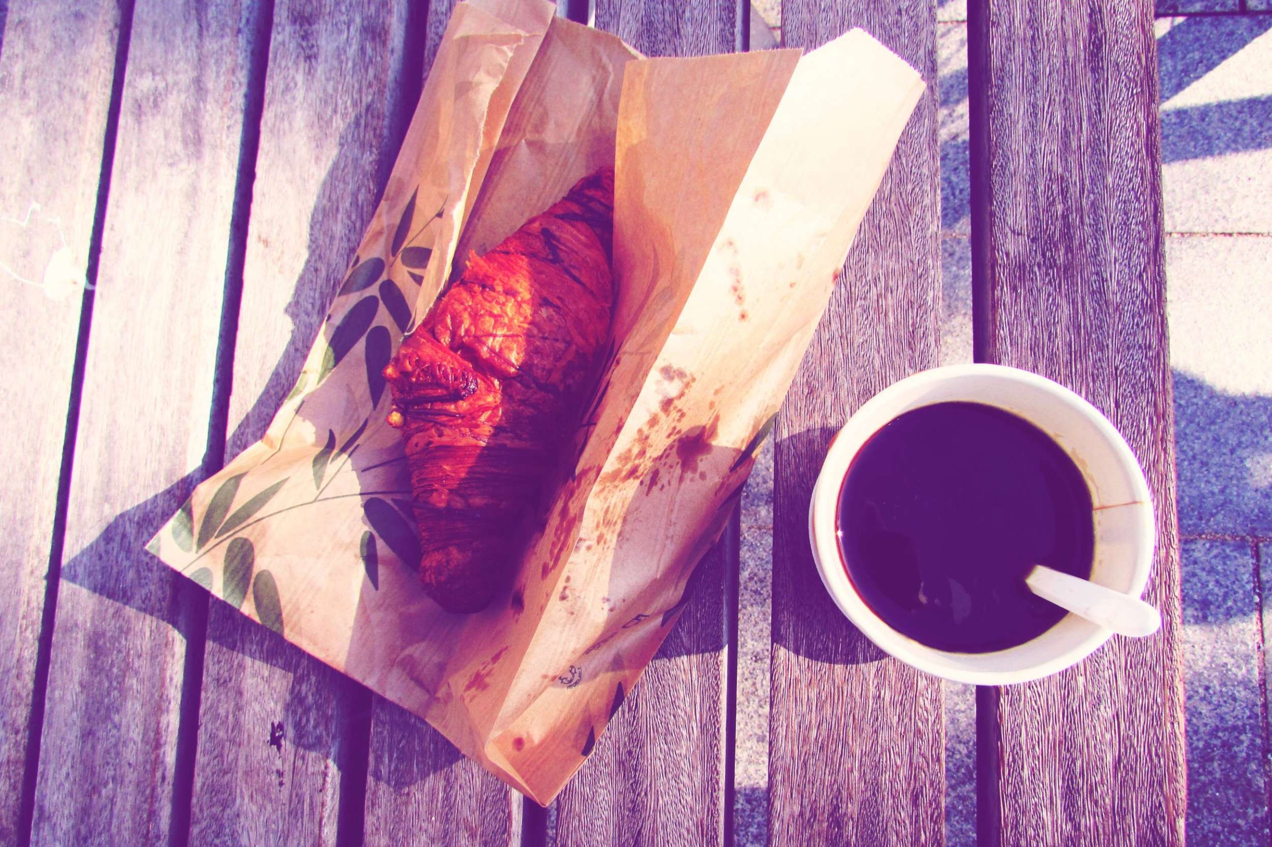 Chocolate croissants from the beautiful Baluard Bakery in Barceloneta.