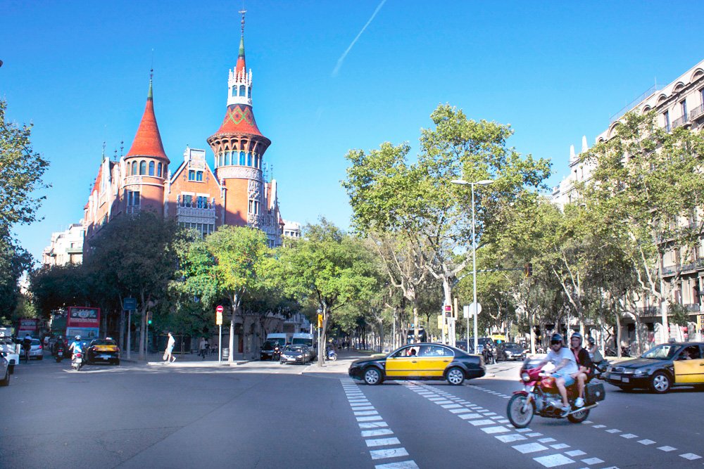Casa de les Punxes Modernista building in Barcelona
