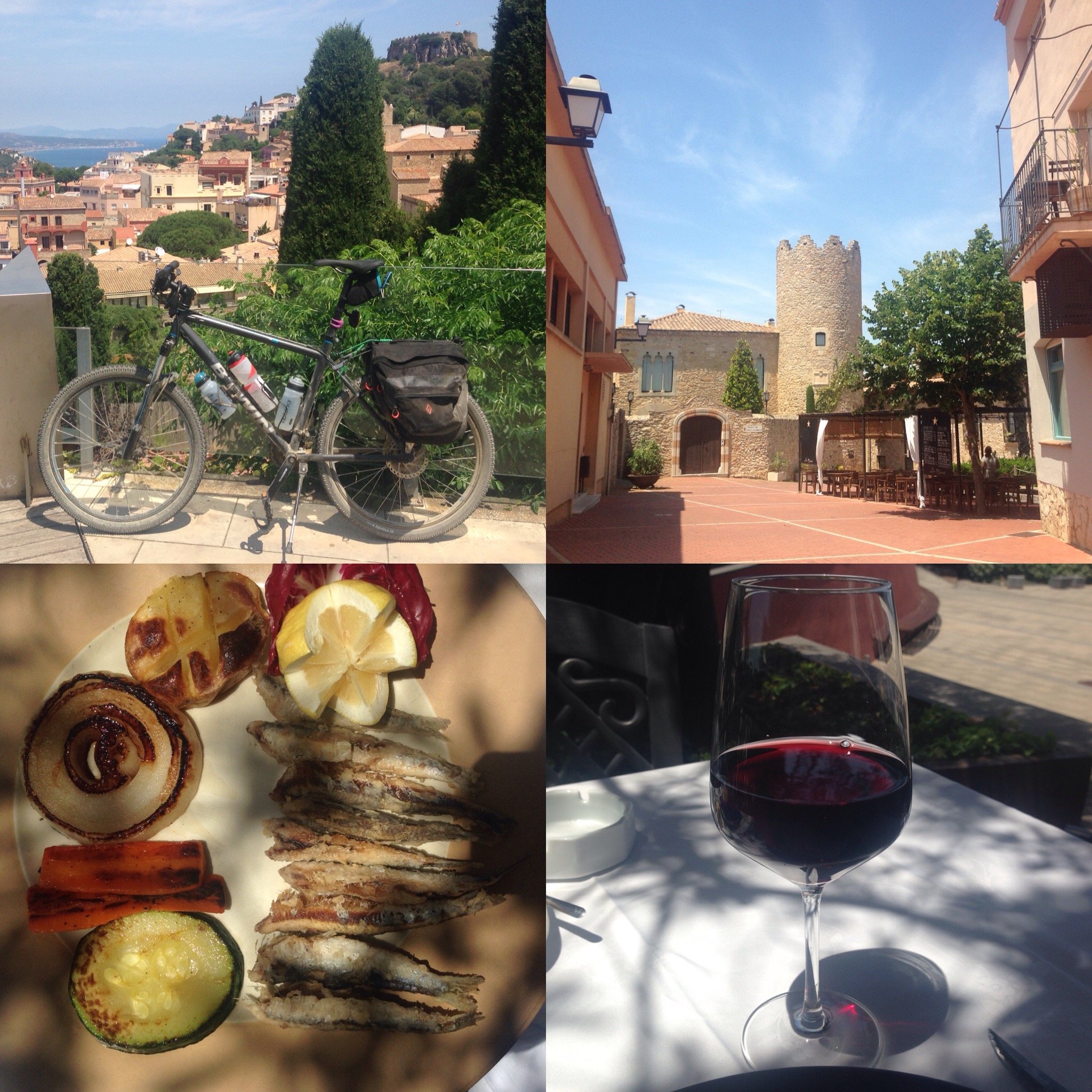 Eating and drinking in Begur village, Costa Brava