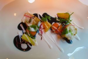 Bangkok monkfish with coconut and Thai sauce at Moments Restaurant