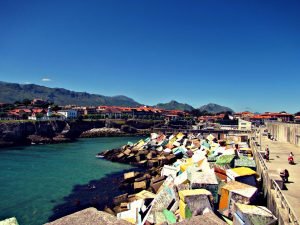 Llanes, where the Spanish go for their summer holidays.