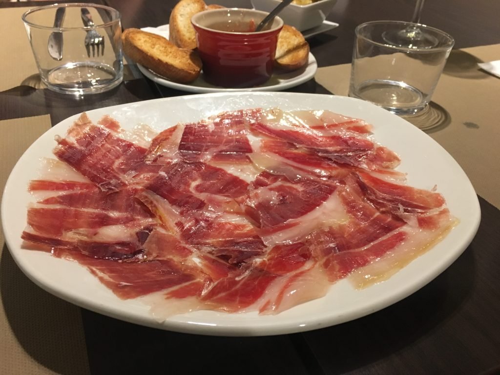 Iberian Jamón (Acorn-fed Ham) at Bodegas Gargallo