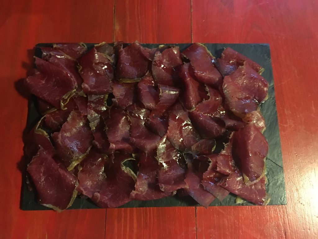Cecina de León (Cured and Smoked Meats at Patapuerca Taberna