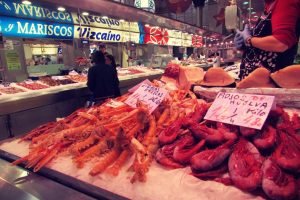 Fish market in Valencia's central market