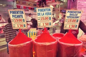 Pimenton at Valencia's food market